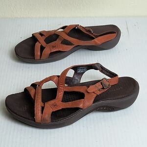 Merrell Agave Autumn 7 Tan Sandal Slingback Walking Driving